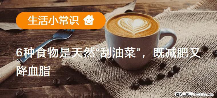 【生活小常识】6种食物是天然“刮油菜”，既减肥又降血脂 - 中卫生活资讯 - 中卫28生活网 zw.28life.net